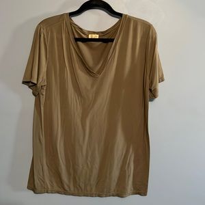 Olive green basic tee